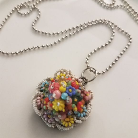 BoHo Beaded Pendant - Picture 1 of 3